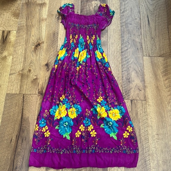 Girls Floral Maxi Dress - Picture 1 of 4